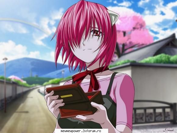 poze din animeuri desene rea lui nyuu din elfen lied...