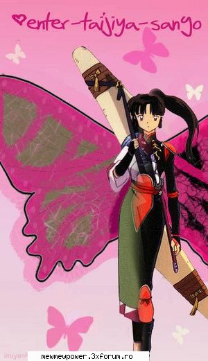 Sango / poze - Dragutza sango de aceasta data e un fluture! - Inuyasha