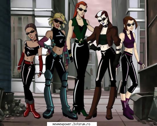 X-Men Evolution - Uite o poza cu 5 fete rebele - Desenele de pe Cartoon Network